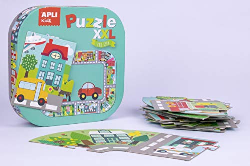 APLI Kids 16578-Puzle XXL Ciudad (16578) , color/modelo surtido