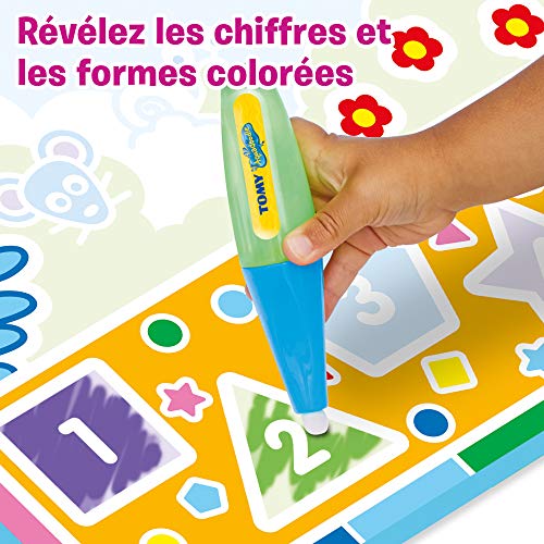 Aquadoodle My First Discovery (Roll n Go) - Alfombrilla de agua para colorear y dibujo oficial TOMY sin líos, apto para niños y niñas, a partir de 18 meses