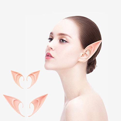 Ashley GAO Ligero Halloween Elf Ears Cosplay Props Party Elf Ears Magic City Orejas puntiagudas