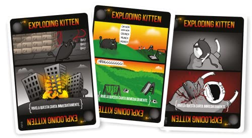 Asmodee- Exploding Kitten VM18 VM 18-8541 Italia, Color Negro, EKEK02IT