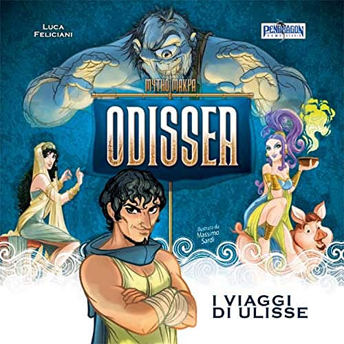 Asmodee - Mythomakia Odissea los Viajes de Ulisse Juego de Mesa en Italiano Pendragon Games Studio, Color, 0507