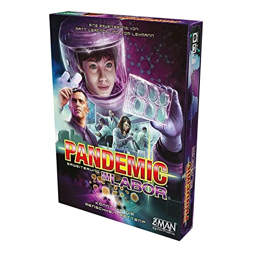 Asmodee Pandemic – En el Laboratorio, ampliación, Juego Familiar, Juego de Mesa, 1 – 6 Jugadores, a Partir de 8 años, 40 Minutos de Tiempo de Juego, en alemán