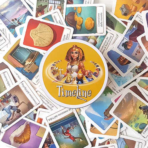 Asmodee- Timeline Classico-Juego de Bolsillo Edición Italiana, Color 8302