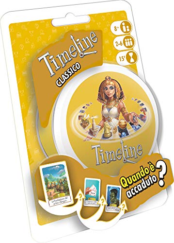 Asmodee- Timeline Classico-Juego de Bolsillo Edición Italiana, Color 8302