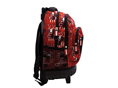 Athletic Club de Bilbao, Mochila Trolley, Color Rojo y Negro (CyP Brands)