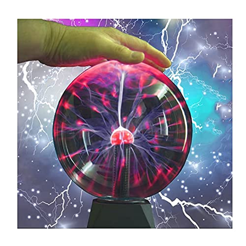 AXTMR Bola de Plasma Gigante Unisex, Magic Lamp de Rayos Que se Puede Tocar y controlar por Sonido, Magic Plasma Ball Esfera Lámpara de inducción científica,touch10.5in,Size