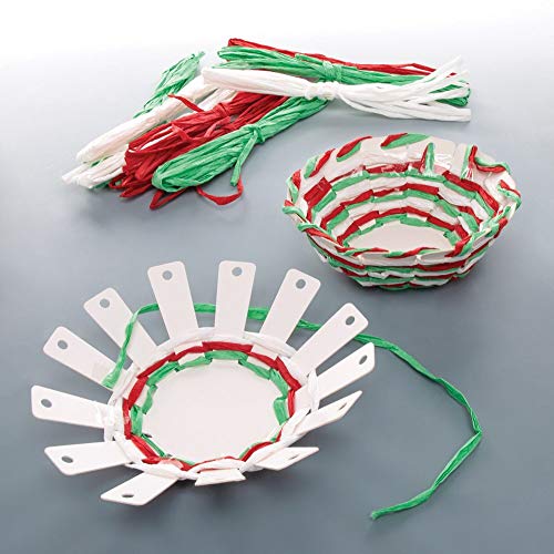 Baker Ross Kits de Tejido Cesta (Pack de 4) - Artes y manualidades festivas