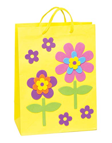 Baker Ross Pegatinas de Flores de Jardín Hechas de Espuma para Artesanía para Niños Perfectas para Decorar Tarjetas Álbumes Collages y Otras Manualidades de Niños (Pack de 200) (EK342)