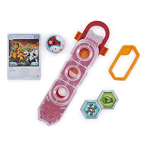 BAKUGAN Baku-Clip Storage Accessory with Exclusive Fused Pegatrix x Gillator, for Ages 6 and Up (Styles Vary) BTB ACS S2, color gris (Spin Master 6058285)