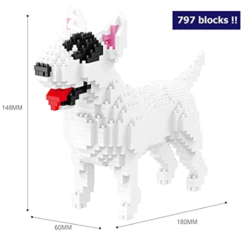 Balody Figura para armar con nanobloques. Perro Bull Terrier