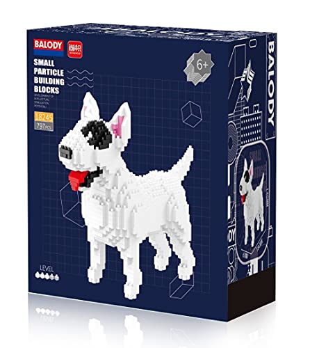 Balody Figura para armar con nanobloques. Perro Bull Terrier