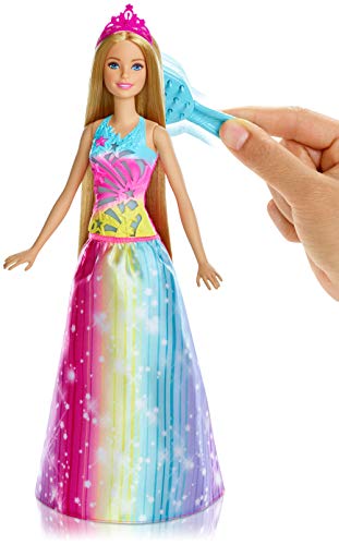 Barbie Dreamtopia, muñeca Cabello Mágico rubia, juguete +3 años (Mattel FRB12)