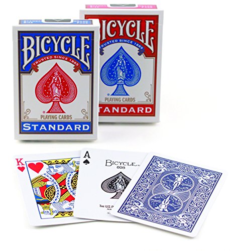 Bicycle US Playing Card 60808 - Lote de Barajas inglesas (2 x 54 Cartas) + Fournier F20991 - Baraja española Nº 1, 50 Cartas, Surtido: Colores aleatorios