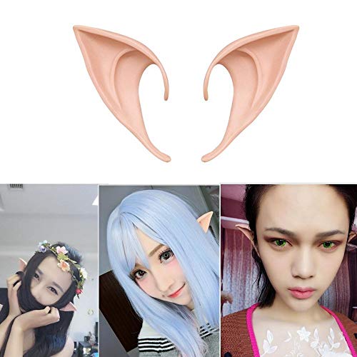 BigCheer Elf Ears - Orejas de Elfo, suaves para cosplay, Halloween, cosplay, fiestas de Navidad, 2 unidades