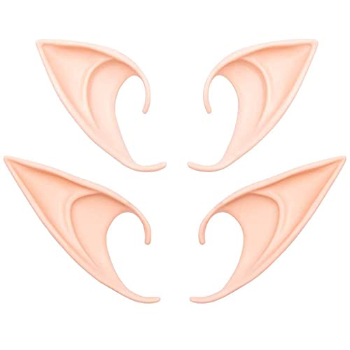 BigCheer Elf Ears - Orejas de Elfo, suaves para cosplay, Halloween, cosplay, fiestas de Navidad, 2 unidades