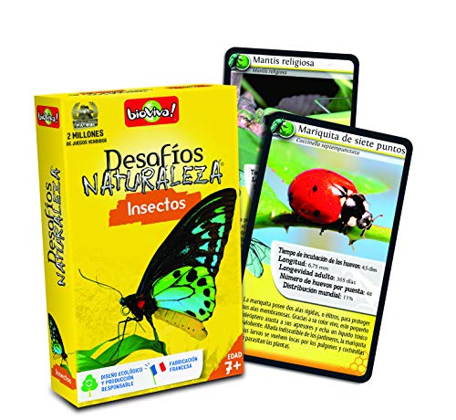 Bioviva - Juego De Cartas Desafíos Naturaleza Insectos (Asmodee Ade0Des06Es) + Juego De Cartas Desafíos Naturaleza Reptiles (Asmodee 308), Color/Modelo Surtido