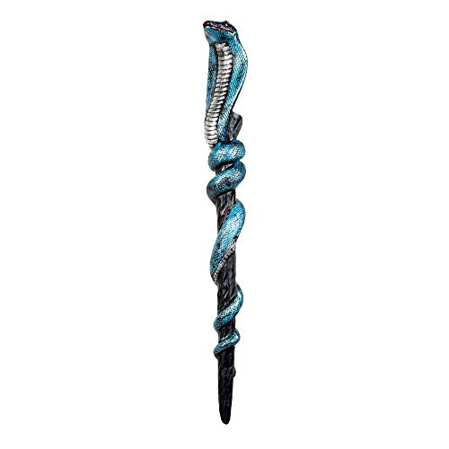 Boland-31080 Scepter Serpiente, Color Azul, 64 cm (Ciao SRL 31080)