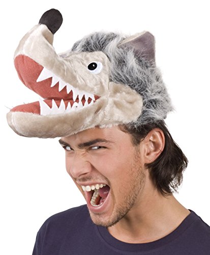 Boland Wolf Hat Novelty Fancy Dress Plush Hat One Size