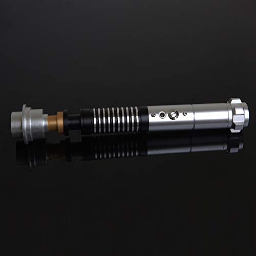 BoMan Lightsaber Metal Hilt Single Color FOC Blaster Wholesale Lightsaber Sable de luz de Duelo Skywalker, Regalo para niños y Adultos,Azul