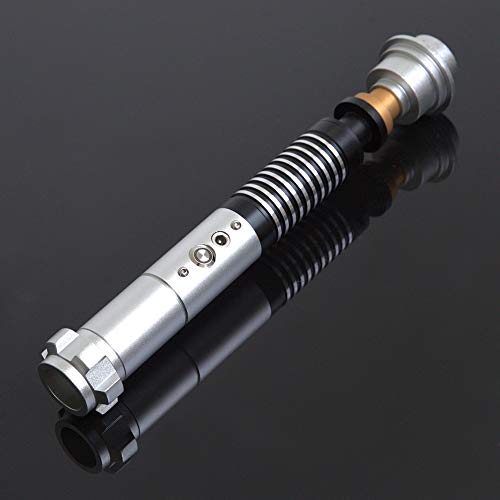 BoMan Lightsaber Metal Hilt Single Color FOC Blaster Wholesale Lightsaber Sable de luz de Duelo Skywalker, Regalo para niños y Adultos,Azul