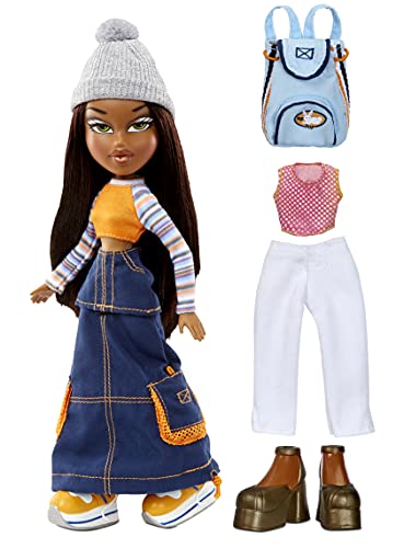 Bratz Edición Especial 20 Años Muñeca de Moda Original Sasha-Caja holográfica y póster-Coleccionable-Réplica de la versión de 2001-Incluye 2 Vestidos, Zapatos, Bolso y más, Color (573449)