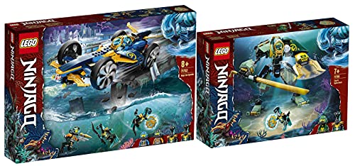 BRICKCOMPLETE Lego Ninjago 71750 Lloyds Hydro-Mech & 71752 Ninja - Juego de 2 altavoces subacuáticos