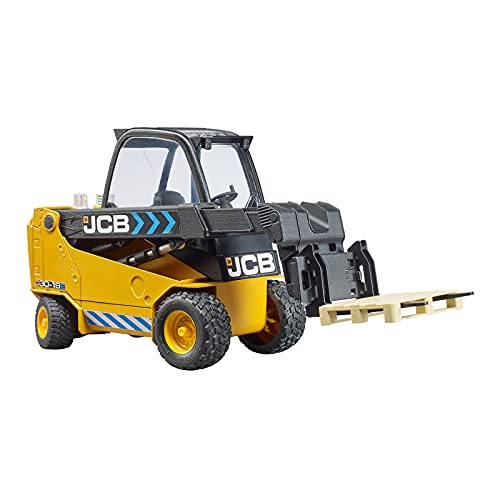 Bruder JCB 02512 - Teletruck con Puerta de Apertura con Pala Frontal basculante y Brazo telescópico Ajustable