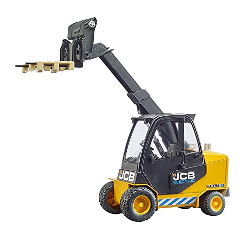 Bruder JCB 02512 - Teletruck con Puerta de Apertura con Pala Frontal basculante y Brazo telescópico Ajustable