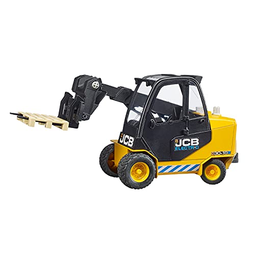 Bruder JCB 02512 - Teletruck con Puerta de Apertura con Pala Frontal basculante y Brazo telescópico Ajustable