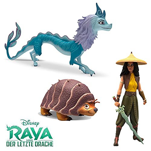 Bullyland 11501 – Figura de Disney Raya y el último dragón, Tuk Tuk Tuk, Aprox. 8,4 x 14 cm, Ideal como Figura de Tarta, Detallada, sin PVC, Gran Regalo para niños para Jugar de fantasía