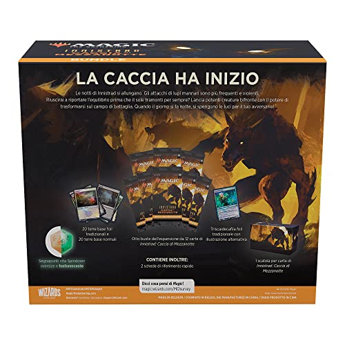 Bundle de Magic: The Gathering Innistrad: Caza de Medianas, 8 Sobres de expansión y Accesorios