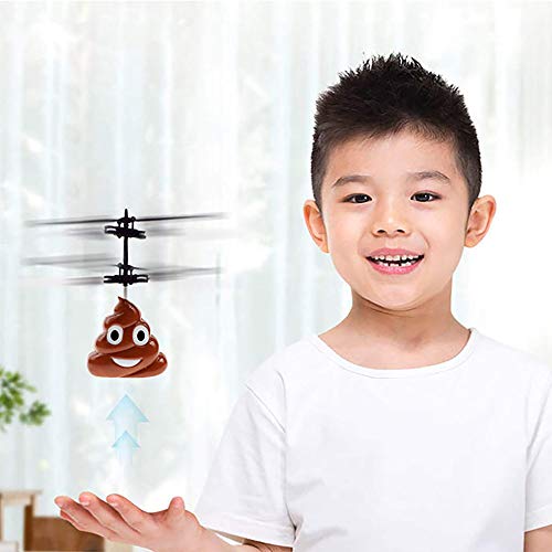 Caca Voladora,Mini Helicóptero Volador Rc,Material Abs,Seguro Y Respetuoso Con El Medio Ambiente,Carga Usb,Tecnología De Suspensión Por Inducción,Regalos De Juguete Adecuados Para Niños (1 PCS)