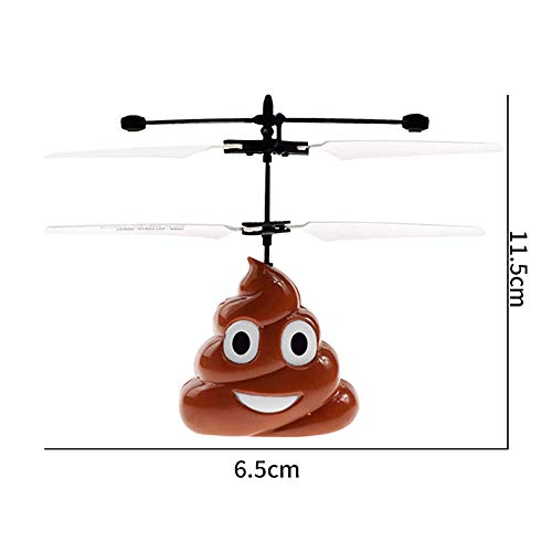 Caca Voladora,Mini Helicóptero Volador Rc,Material Abs,Seguro Y Respetuoso Con El Medio Ambiente,Carga Usb,Tecnología De Suspensión Por Inducción,Regalos De Juguete Adecuados Para Niños (1 PCS)