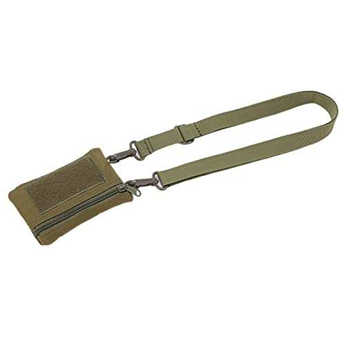 Cartera EDC Molle, Resistente Al Desgarro, Portátil, De Viaje, Con Cremallera, En La Cintura, Material De Nailon Suave, Correas De Hombro Desmontables Para Acampar Al Aire Libre(ejercito verde)