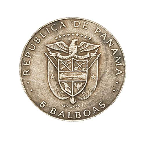 Ccyyy Colección de Monedas / 1976 República de Panamá 5 Papua Moneda Conmemorativa/Colección de Monedas Antiguas