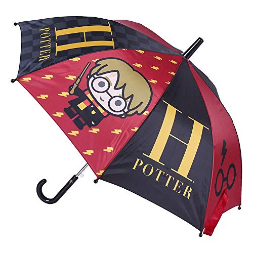 CERDÁ LIFE'S LITTLE MOMENTS- Paraguas Automático Infantil Harry Potter - Licencia Oficial Warner Bros, Color Rojo Oscuro (2400000538_T45C-C64)