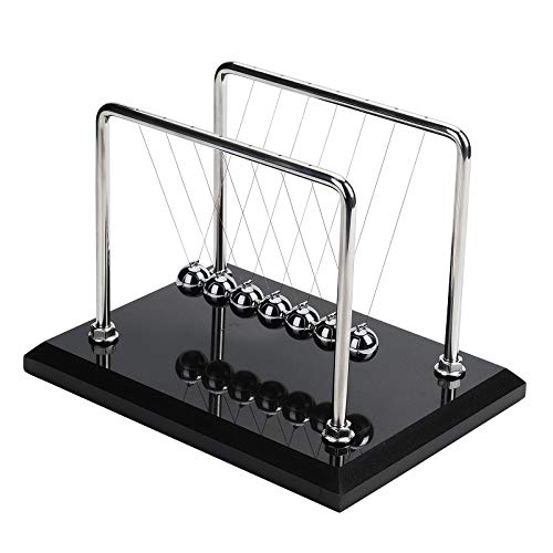 CERROPI 7 bolas Newton's Cradle -11 pulgadas, Swing 55 segundos (base de mármol)