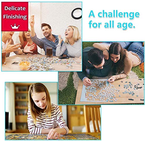 ChallengePuzzle Rompecabezas clásico de 1000 Piezas para Mujer Gorda Que Camina con un Perro, Regalo Educativo, Juguete Grande de Rompecabezas de Madera