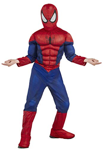 Child Ultimate Spider-Man Muscle Chest Fancy Dress Costume Medium