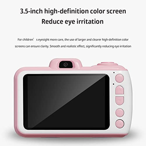 ciciglow Cámara de Dibujos Animados para Niños, X38 Cámara Digital para Niños 20MP 3.5in Pantalla HD Cámara de Video para Niños para Niños Función de Sincronización Cámara para Niños Niñas 32GB