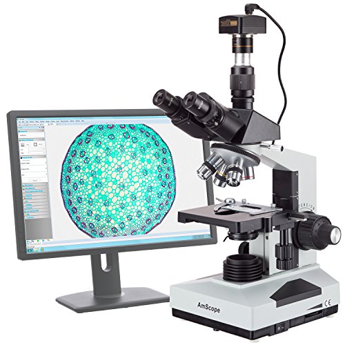 Cl-nica Lab AmScope T490A-5M Vet trinocular microscopio con c-mara de 5MP