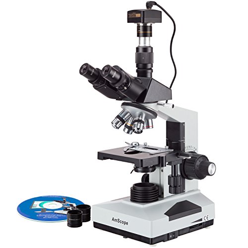 Cl-nica Lab AmScope T490A-5M Vet trinocular microscopio con c-mara de 5MP