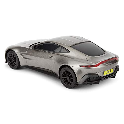 CMJ RC Cars Coche de Control Remoto con Licencia Oficial Aston Martin Vantage de 1:24 Escala (Verde)