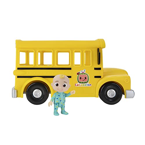 CoComelon CMW0137 Bus Cantante con música y Figura de Juguete JJ, versión Oficial en alemán, para niños a Partir de 2 años