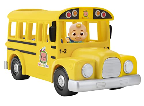 CoComelon CMW0137 Bus Cantante con música y Figura de Juguete JJ, versión Oficial en alemán, para niños a Partir de 2 años