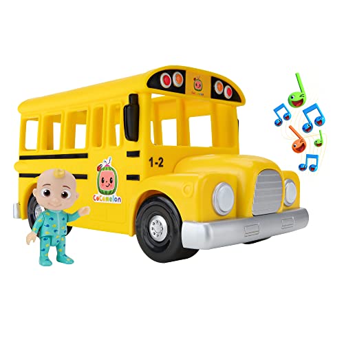 CoComelon CMW0137 Bus Cantante con música y Figura de Juguete JJ, versión Oficial en alemán, para niños a Partir de 2 años