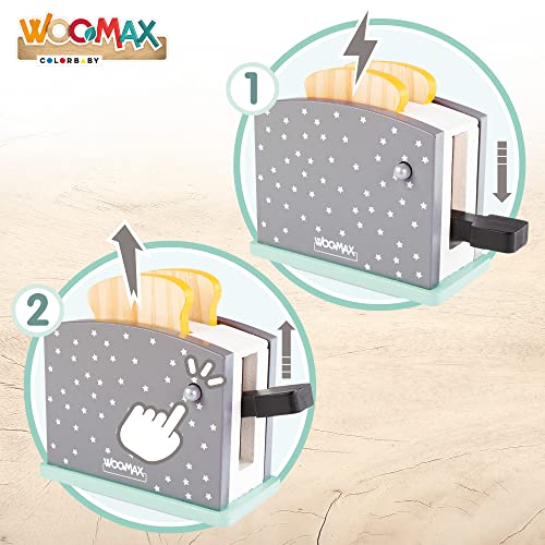 ColorBaby WOOMAX 49327 - Woomax-Set tostadora Madera +24m