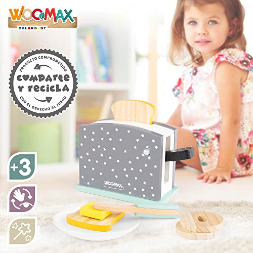 ColorBaby WOOMAX 49327 - Woomax-Set tostadora Madera +24m