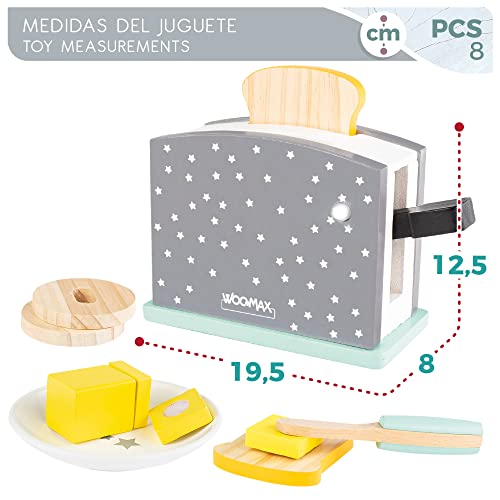 ColorBaby WOOMAX 49327 - Woomax-Set tostadora Madera +24m