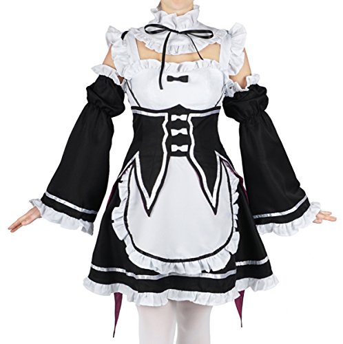 CoolChange Uniforme de sirvienta de Ram & Rem | Disfraz de sirvienta para los Fans de Re: Zero | Talla: M